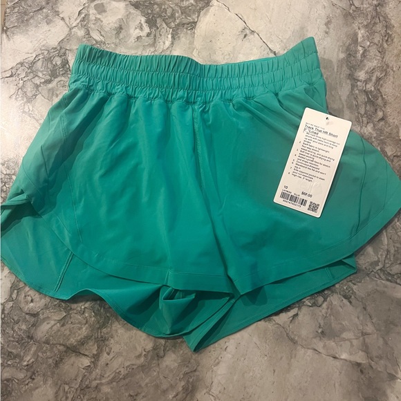 Track That HR Short Lined Kelly Green Size 10 - Picture 2 of 4